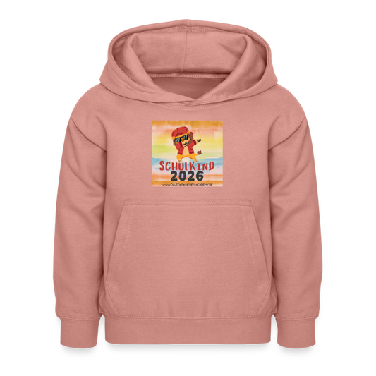Glückskrieger Hoodie – Schulkind 2026 - dusky rose