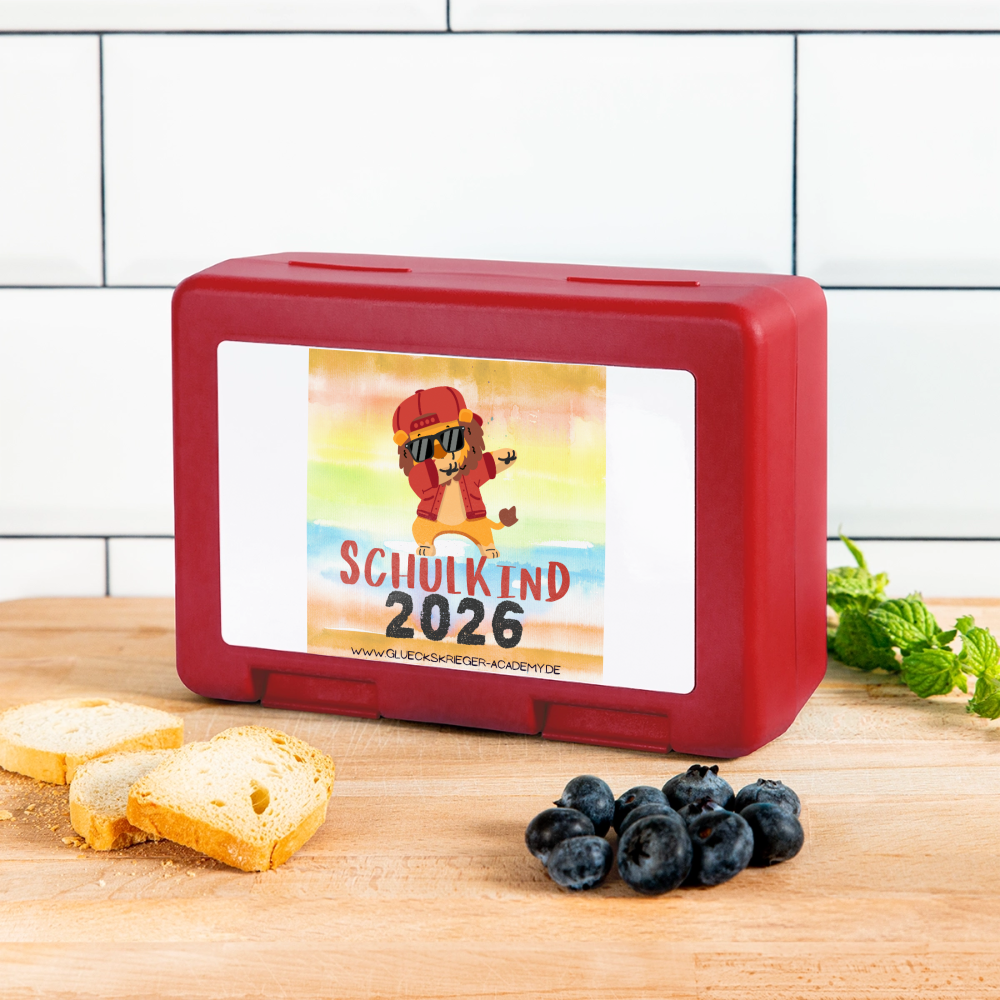 Kinder Lunchbox – Schulkind 2026 - red