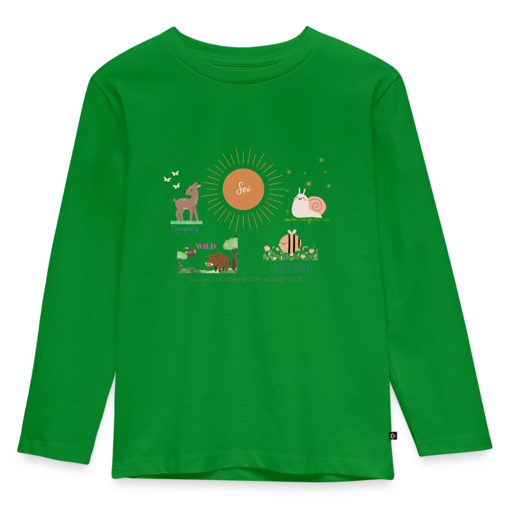 Langarmshirt für kleine Glückskrieger - green