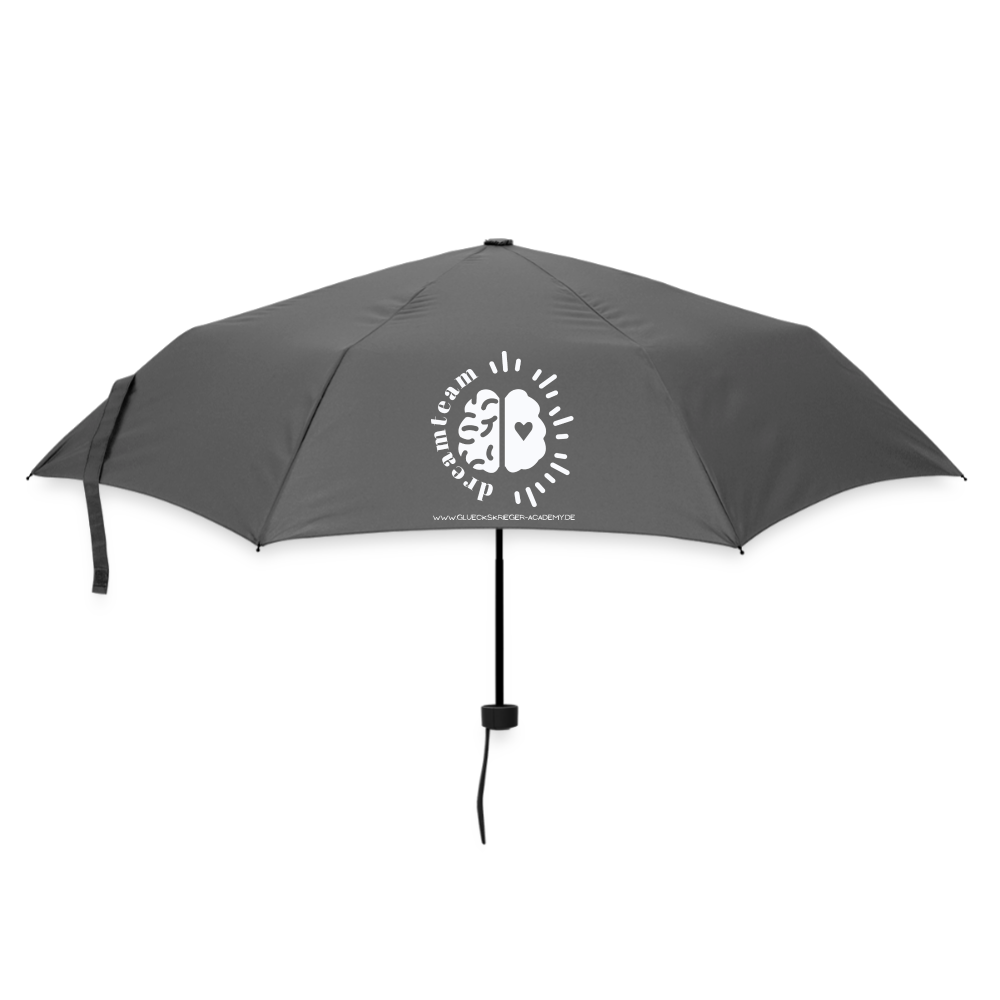 Glückskrieger Regenschirm – Stark durch jedes Wetter-Dreamteam - grey