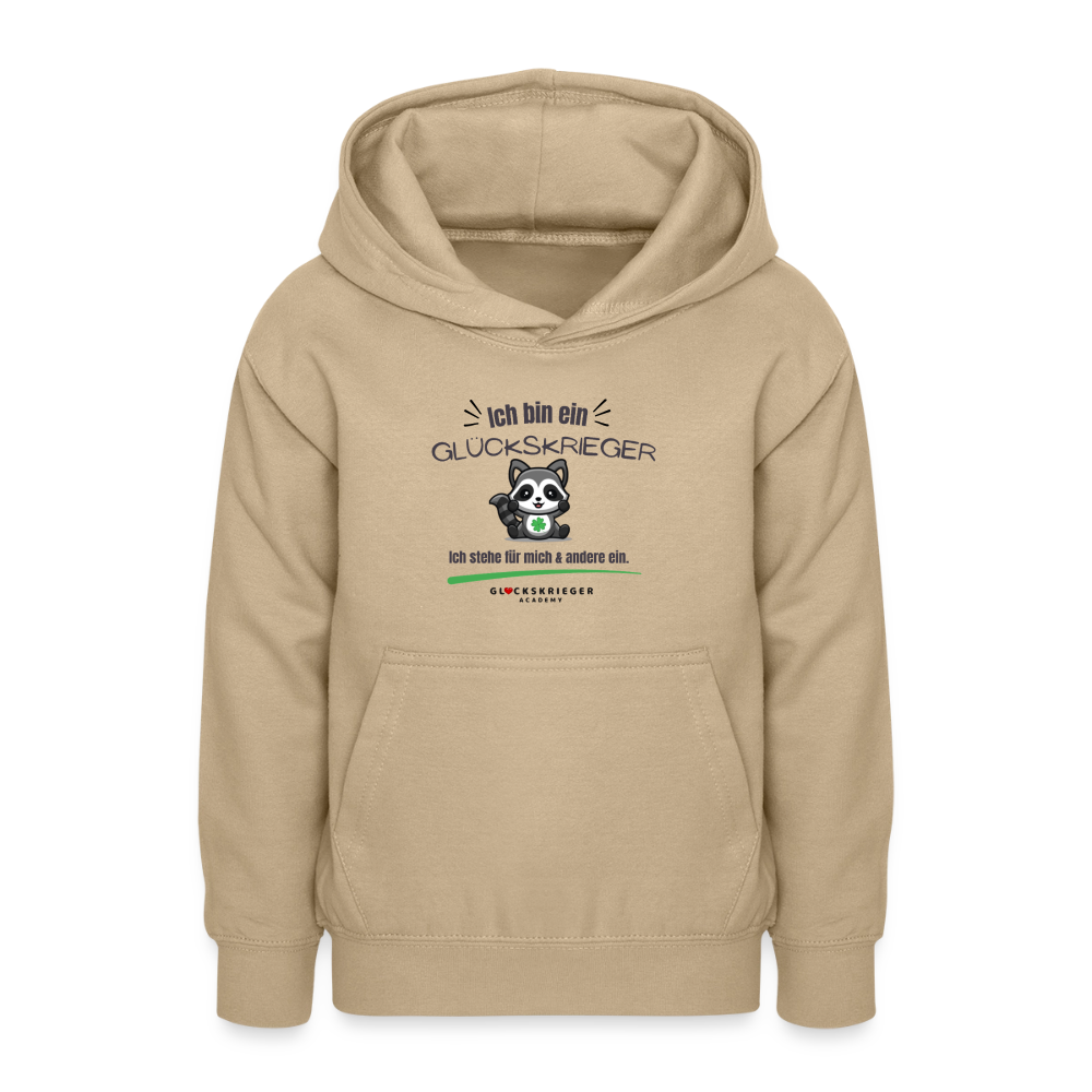 Glückskrieger Hoodie für Teens – Ich bin... - sand