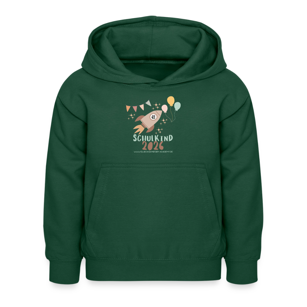 Glückskrieger Hoodie – Schulkind 2026 - bottle green