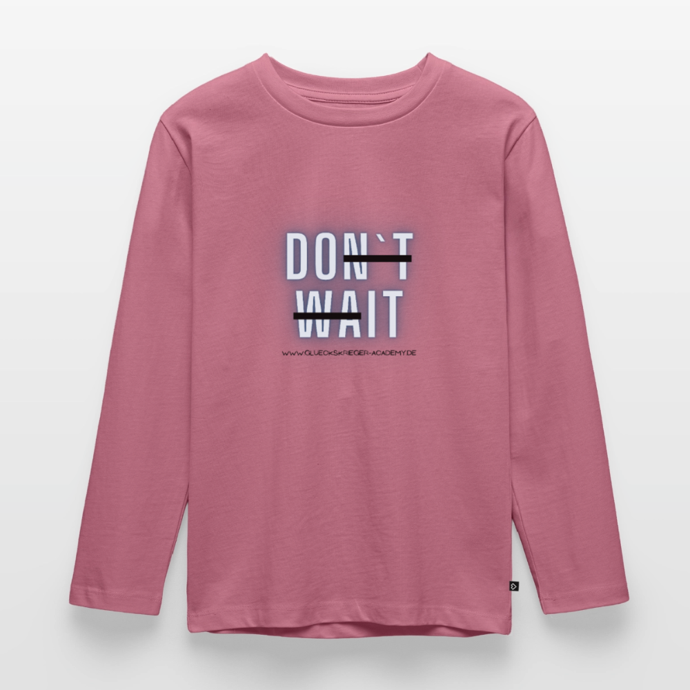 Langarmshirt für kleine Glückskrieger-Do it - mauve