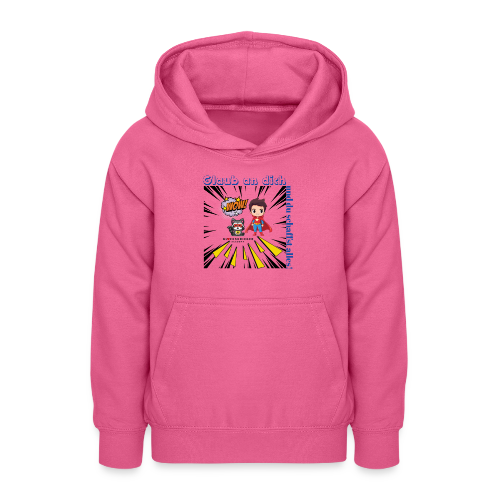 Glückskrieger Hoodie Teens– Glaub an dich - pink