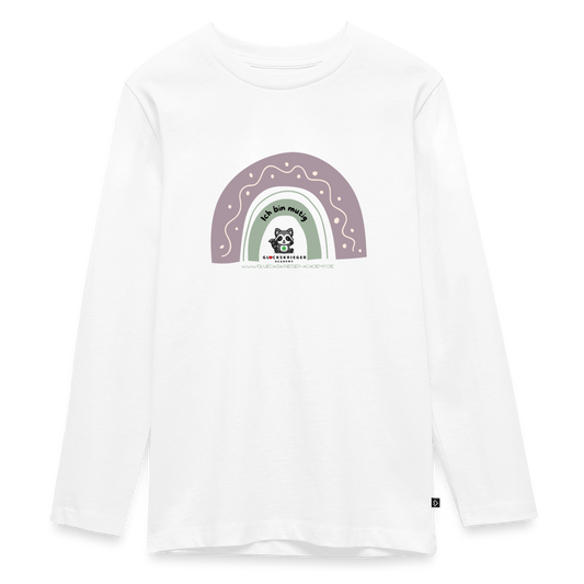 Langarmshirt für coole Teens - white