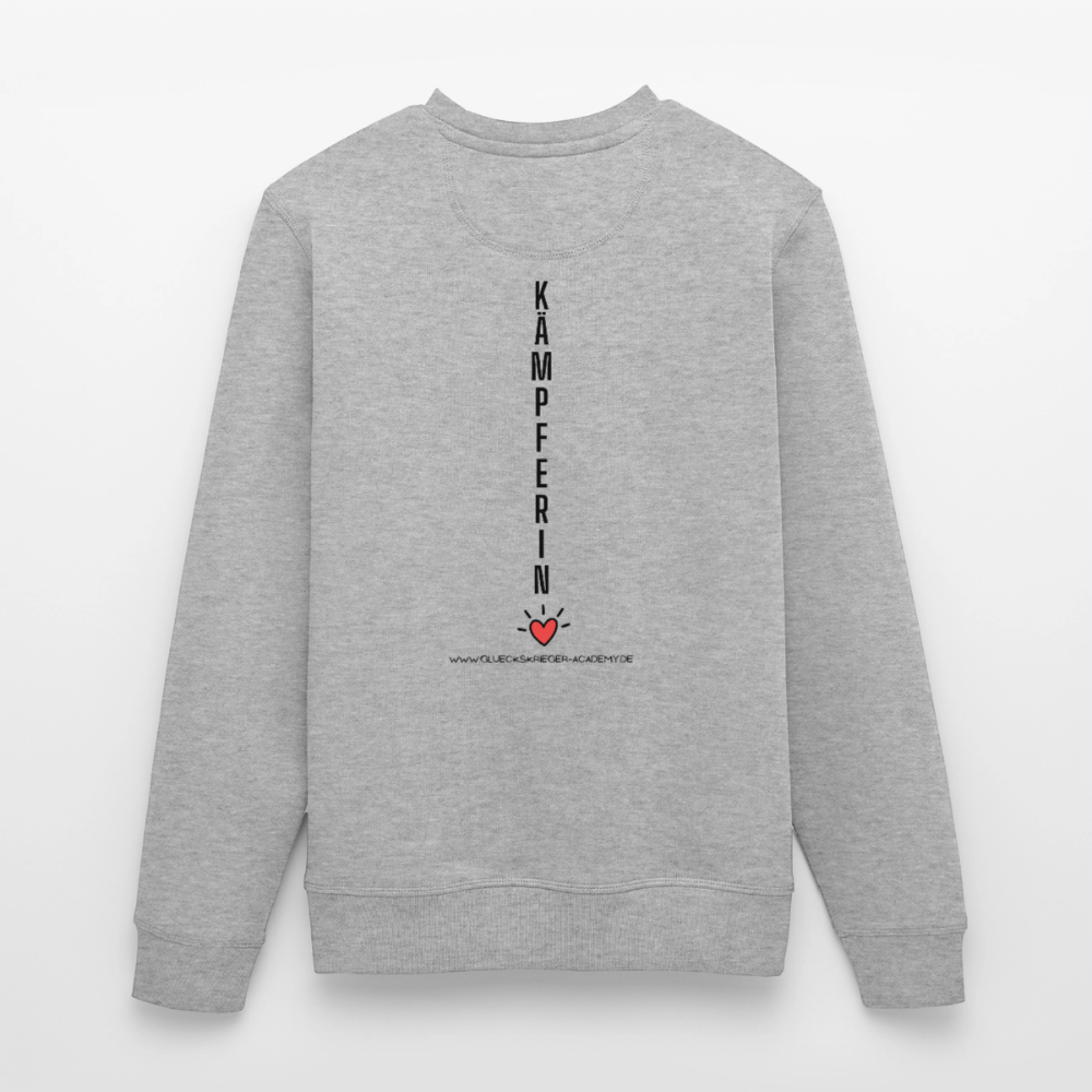 Damen Pullover-Kämpferin - heather grey