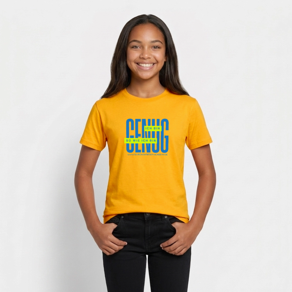 T-Shirt für Teens- Genug - gold
