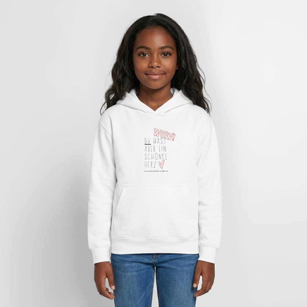 Glückskrieger Hoodie  für Teens– Herz - white