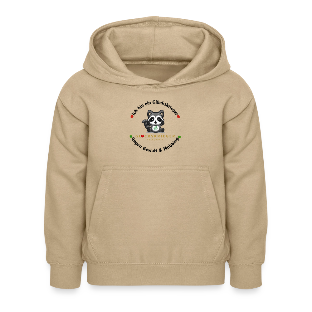Glückskrieger Hoodie – Stark & Mutig - sand