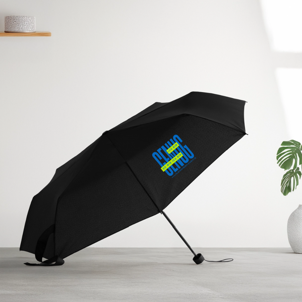 Glückskrieger Regenschirm – Stark durch jedes Wetter - black