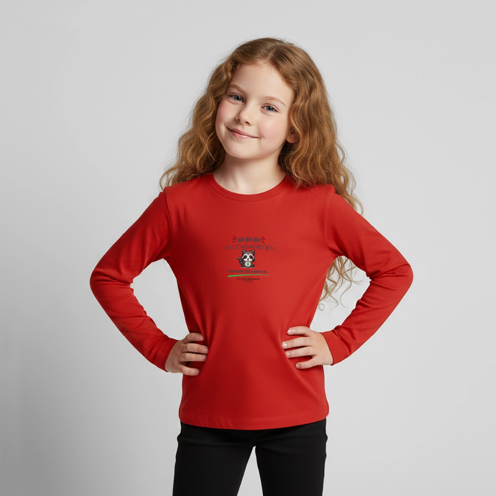 Langarmshirt für kleine Glückskrieger - red