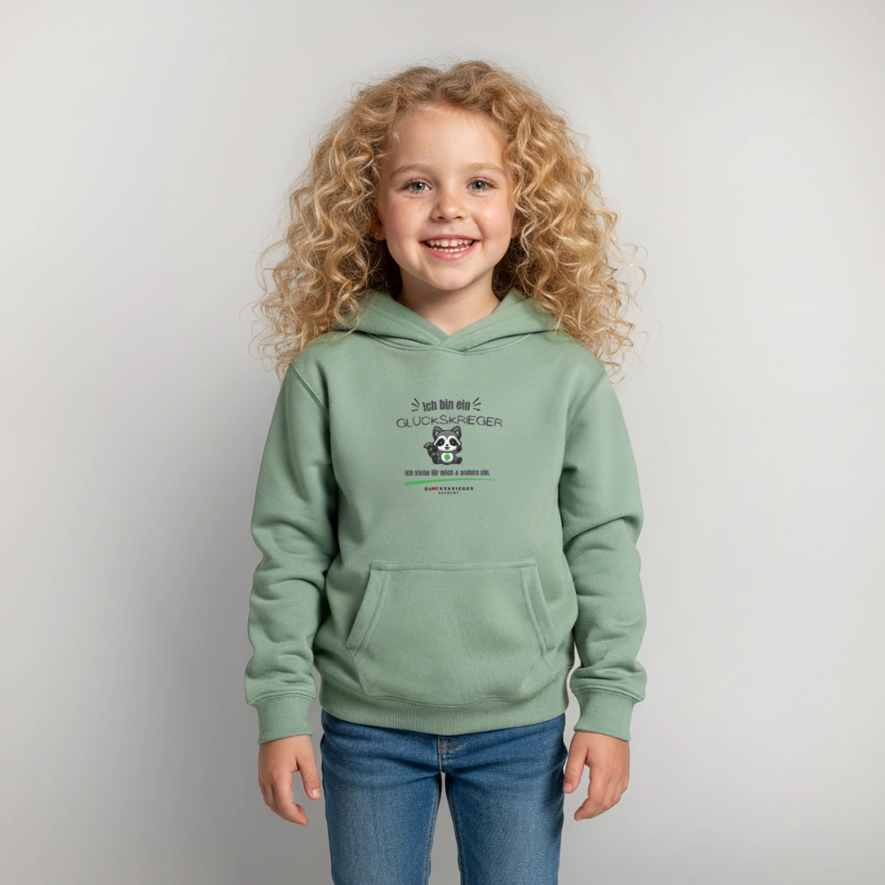 Glückskrieger Hoodie – Schulkind 2026 - steel green