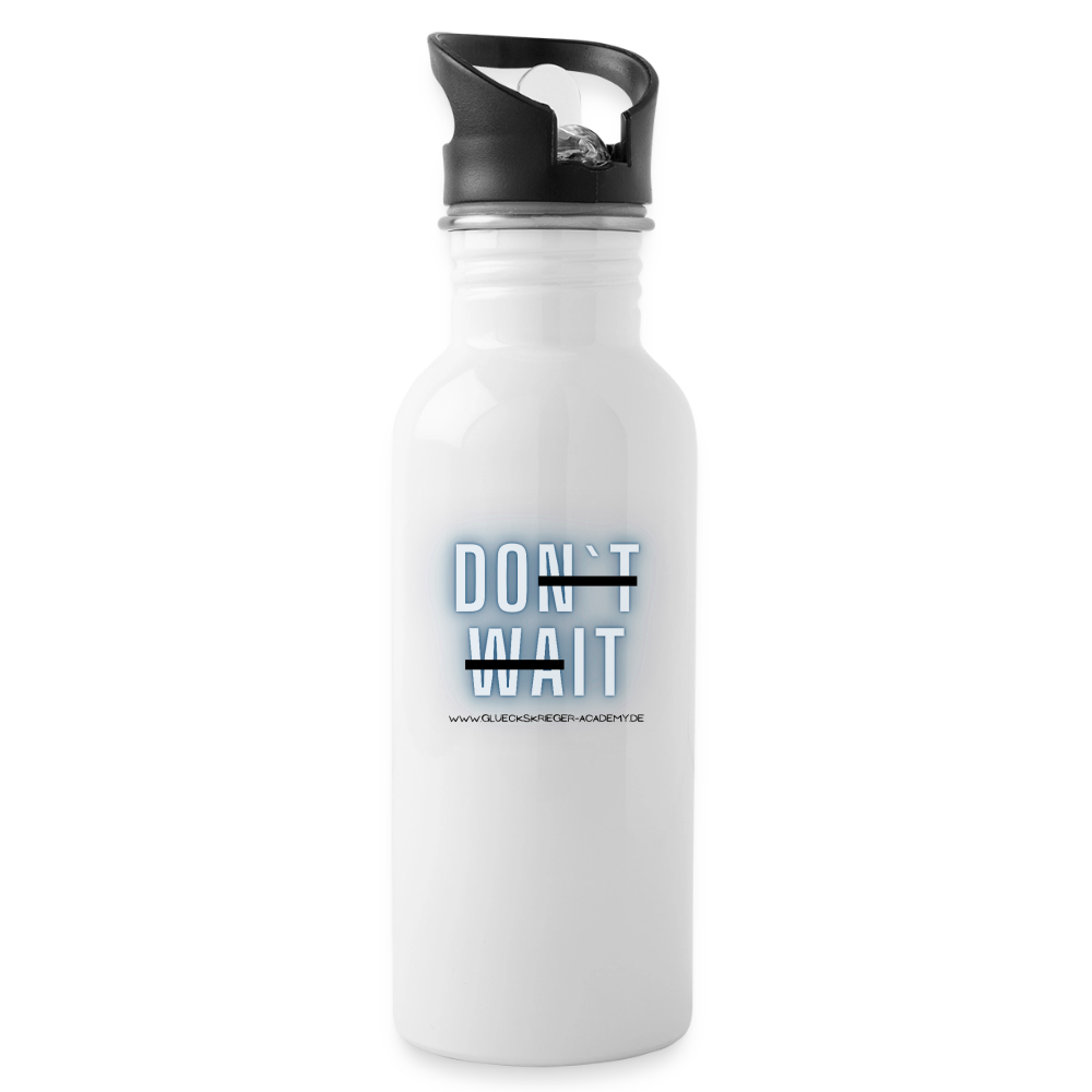 Glückskrieger Trinkflasche – Do it - white