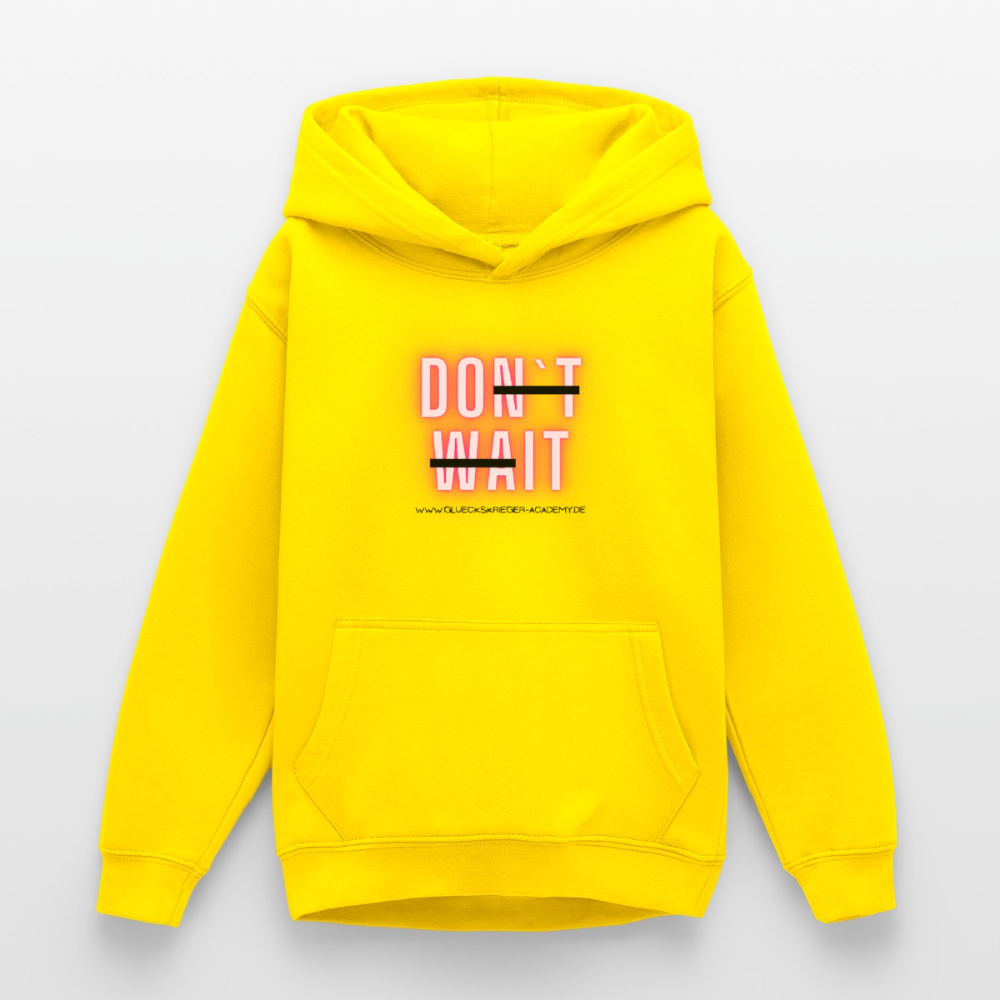 Glückskrieger Hoodie  für Teens– Do it - yellow