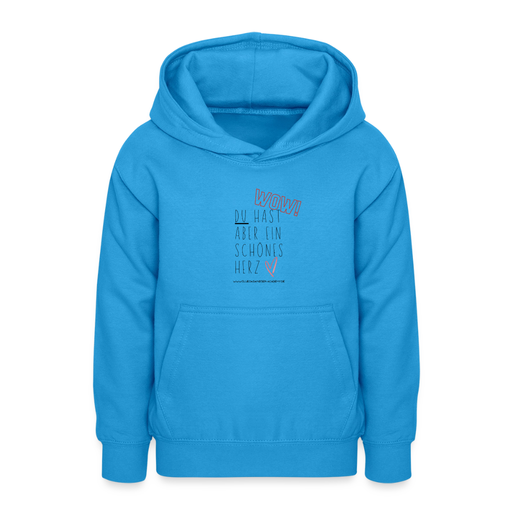 Glückskrieger Hoodie  für Teens– Herz - sea blue