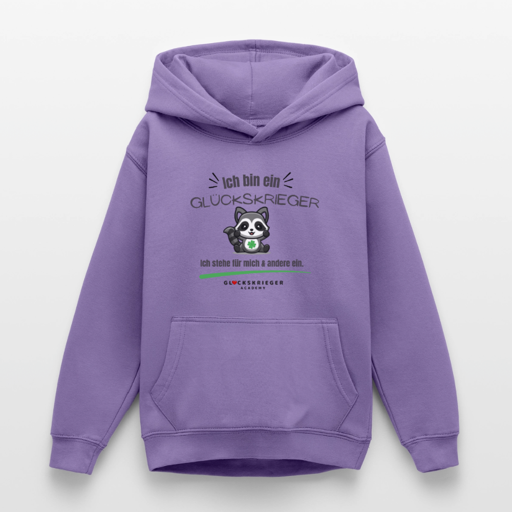 Glückskrieger Hoodie für Teens – Ich bin... - lavender