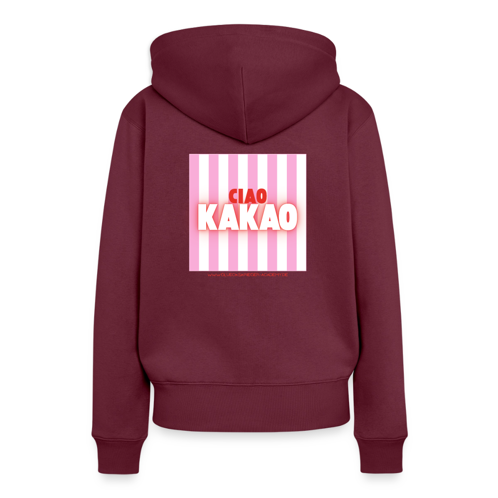 Damen Hoodies – Ciao - burgundy