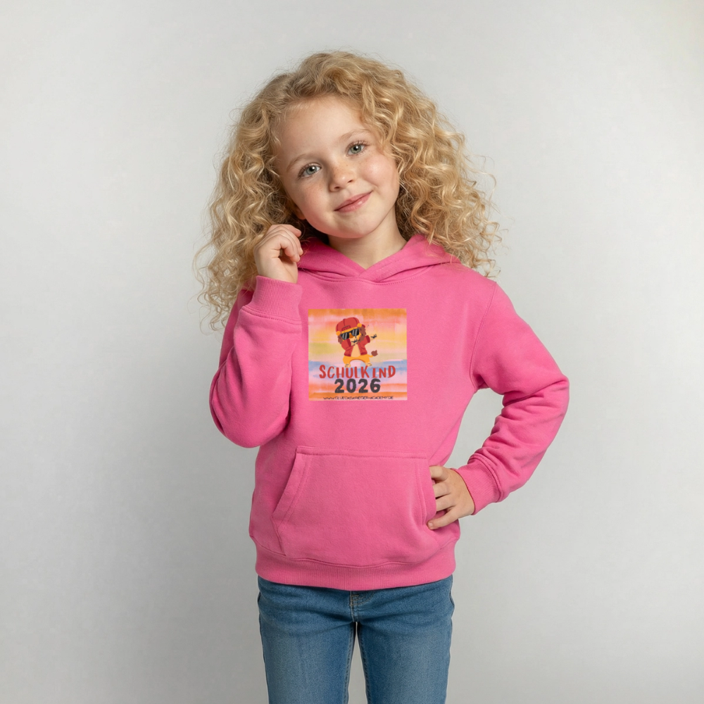 Glückskrieger Hoodie – Schulkind 2026 - pink