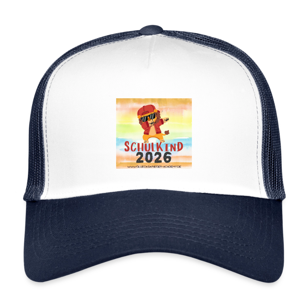 Kids’ Trucker Cap Schulkind 2026 - white/navy