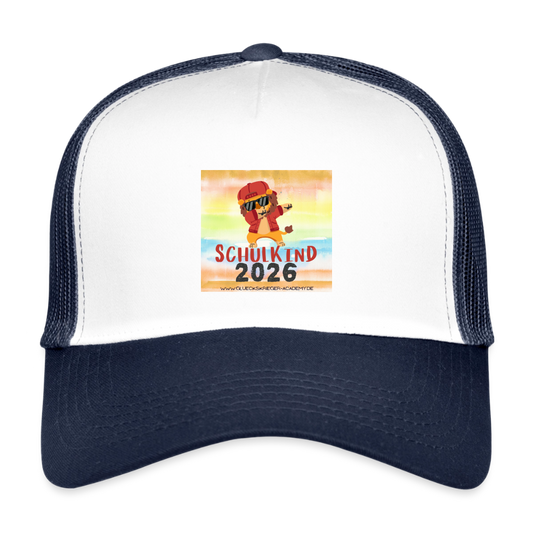 Kids’ Trucker Cap Schulkind 2026 - white/navy