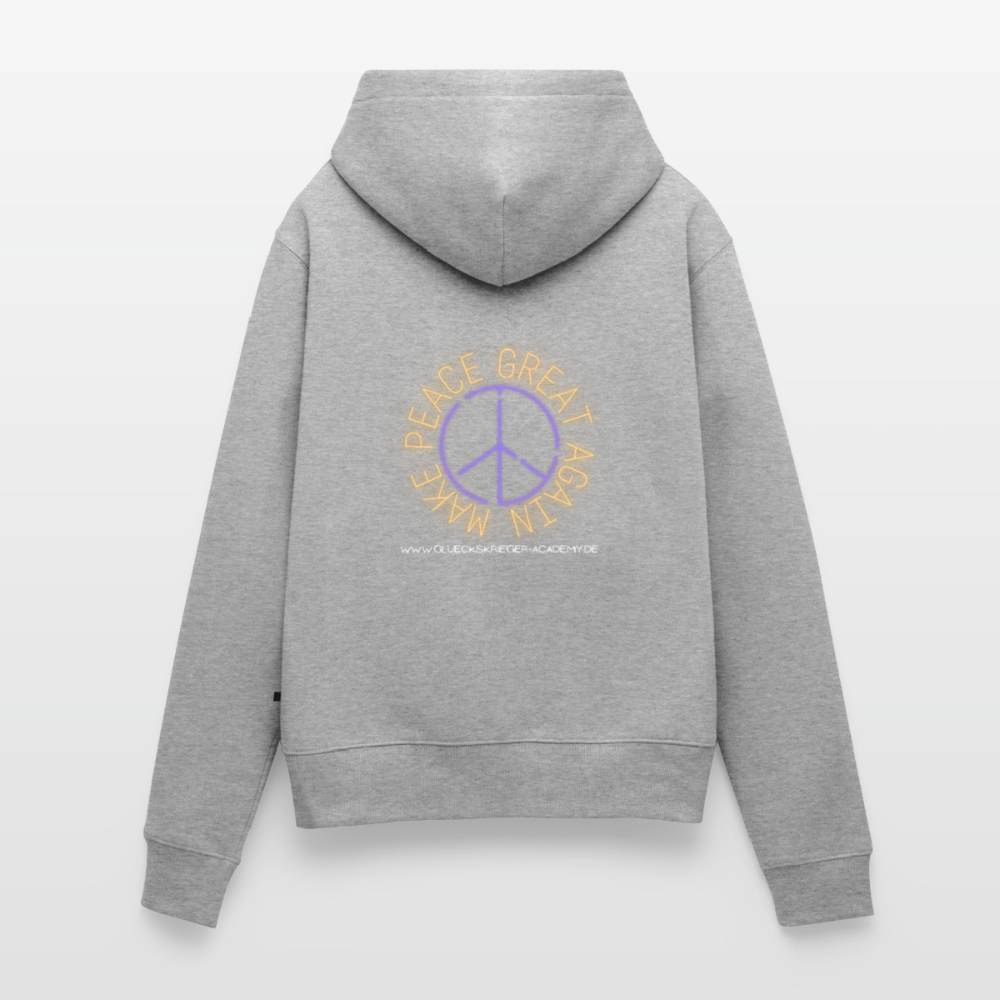 Damen Hoodies – Peace - heather grey