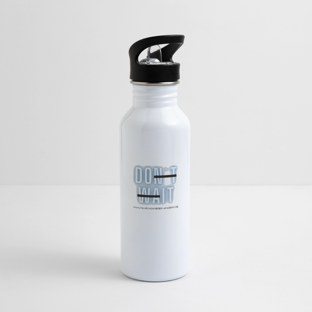 Glückskrieger Trinkflasche – Do it - white