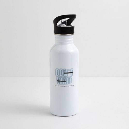 Glückskrieger Trinkflasche – Do it - white