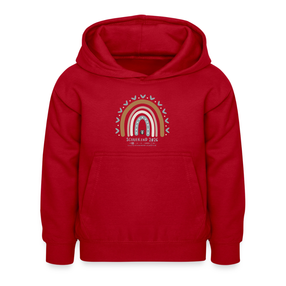 Glückskrieger Hoodie – Schulkind 2026 - red