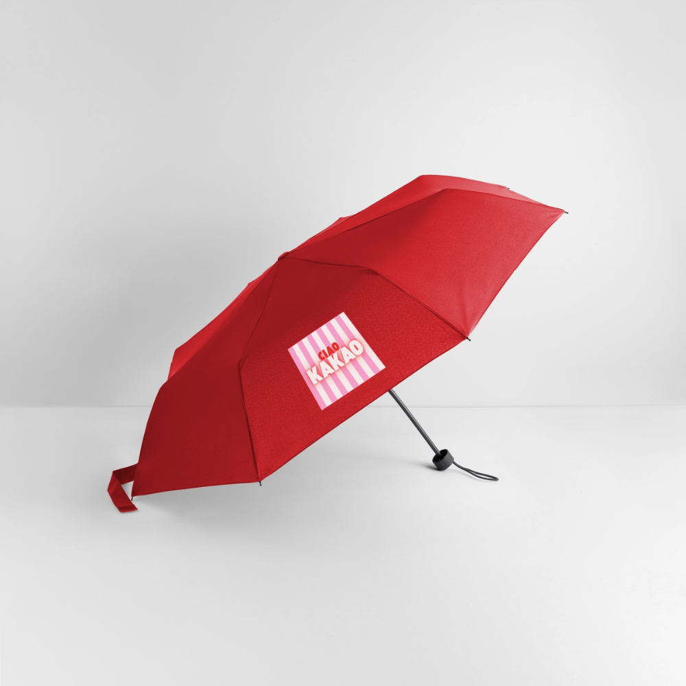 Glückskrieger Regenschirm – Stark durch jedes Wetter - red