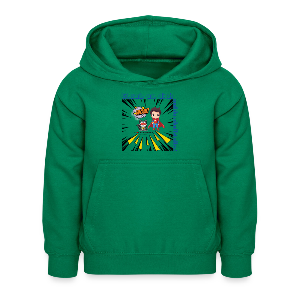 Glückskrieger Hoodie – Stark & Mutig - kelly green