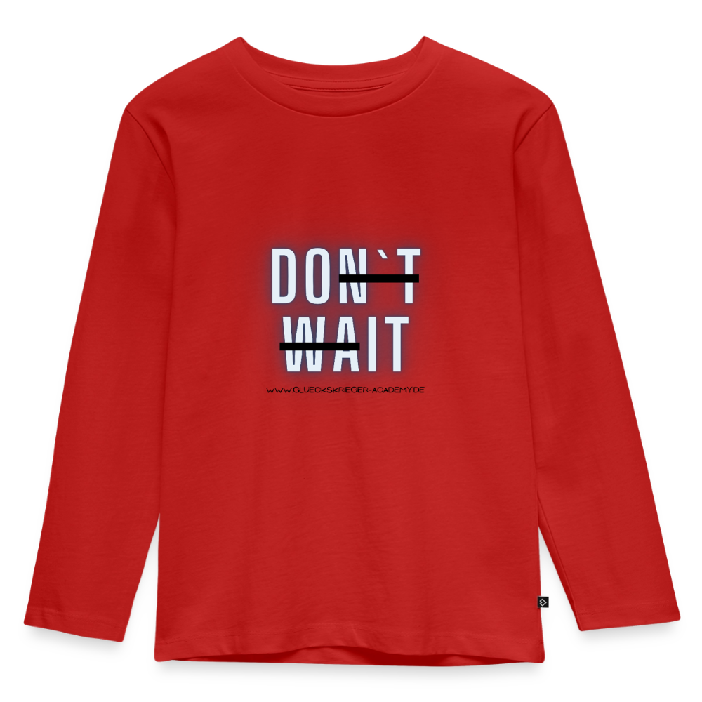 Langarmshirt für kleine Glückskrieger-Do it - red