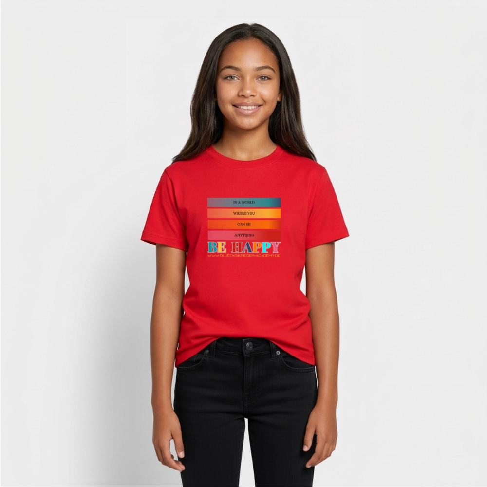 T-Shirt für Teens- Happy - red