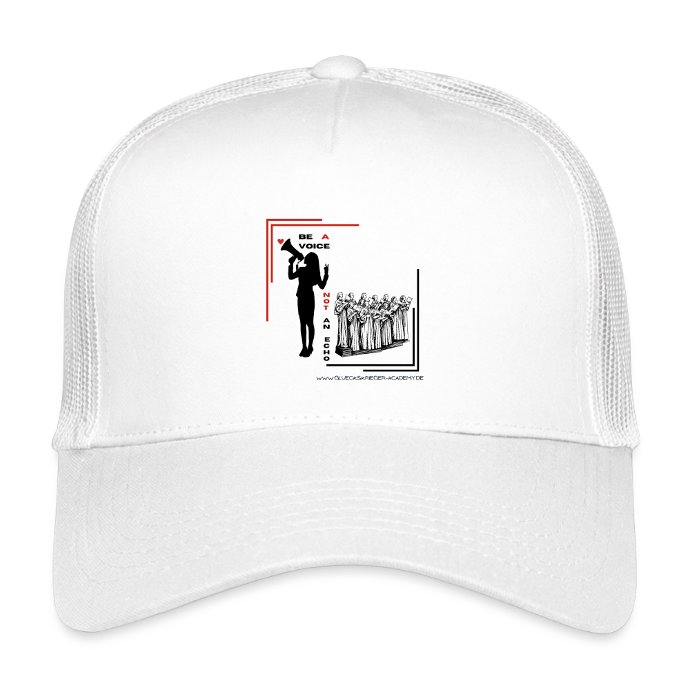 Kids’ Trucker Cap-Be a voice - white