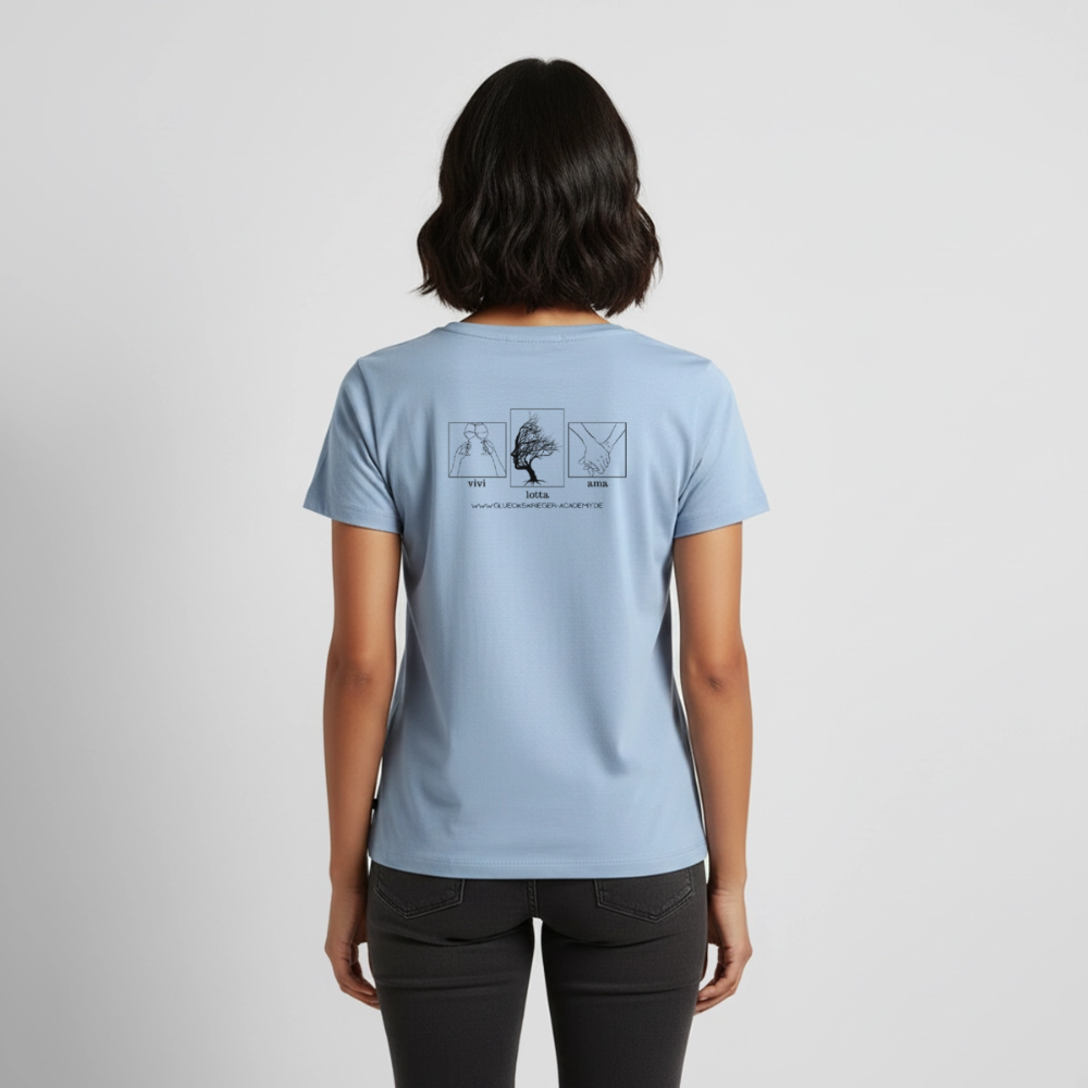 Damen Shirt 2- vivi - light blue