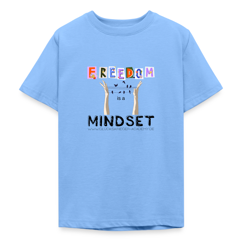T-Shirt für Teens- Freedom - sky blue