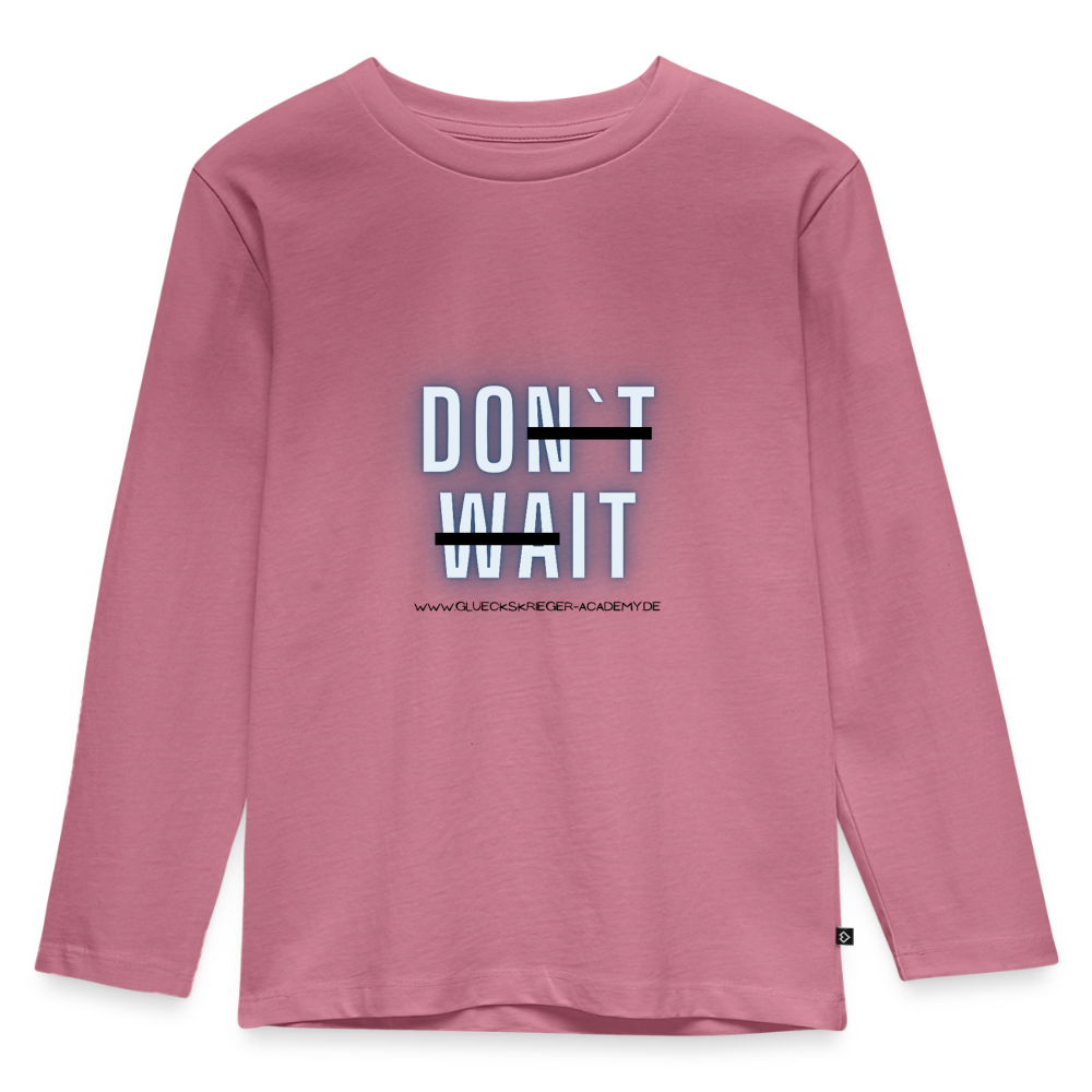 Langarmshirt für kleine Glückskrieger-Do it - mauve