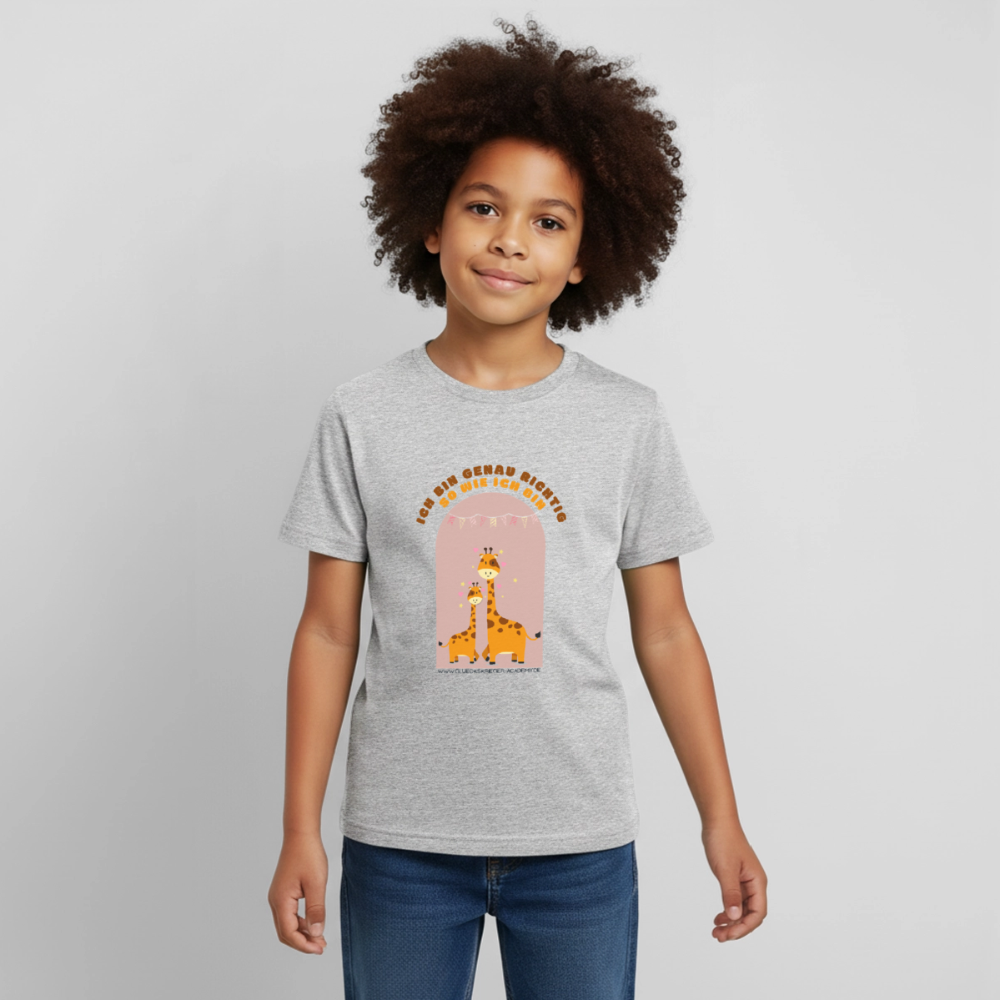Kinder Shirt - Ich bin... - heather grey