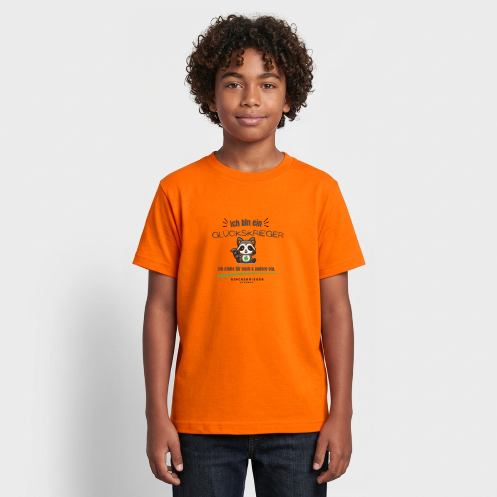 Glückskrieger T-Shirt für Teens – Stark für mich & andere - orange
