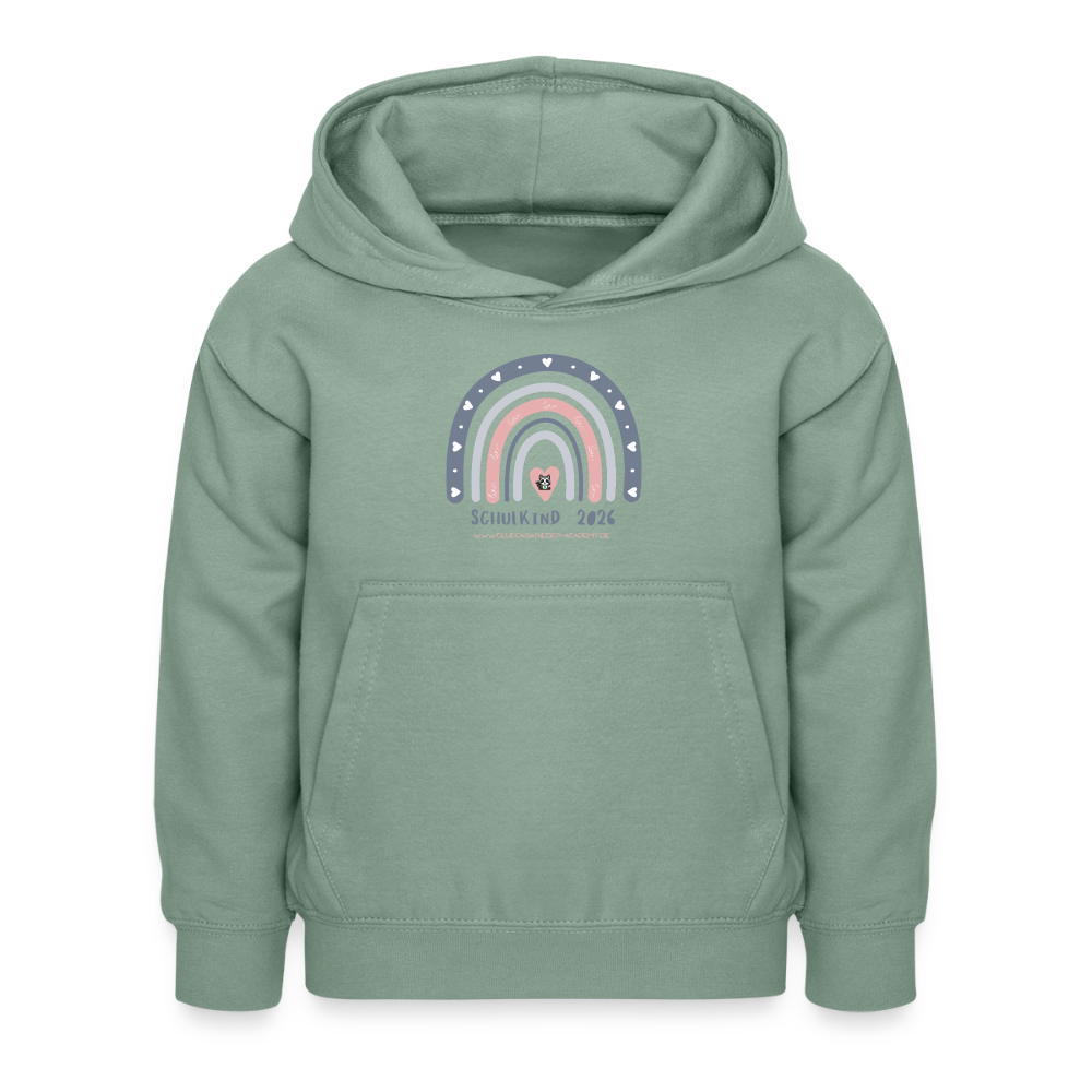 Glückskrieger Hoodie – Schulkind 2026 - steel green