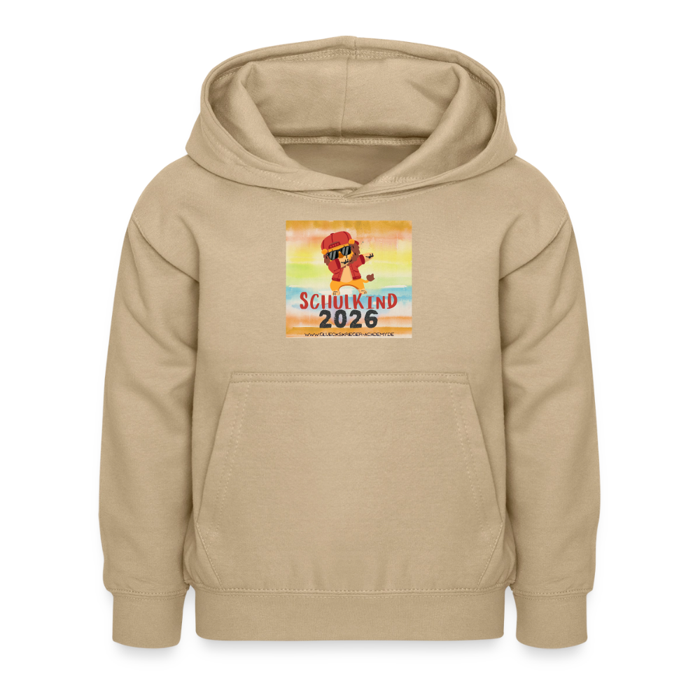 Glückskrieger Hoodie – Schulkind 2026 - sand