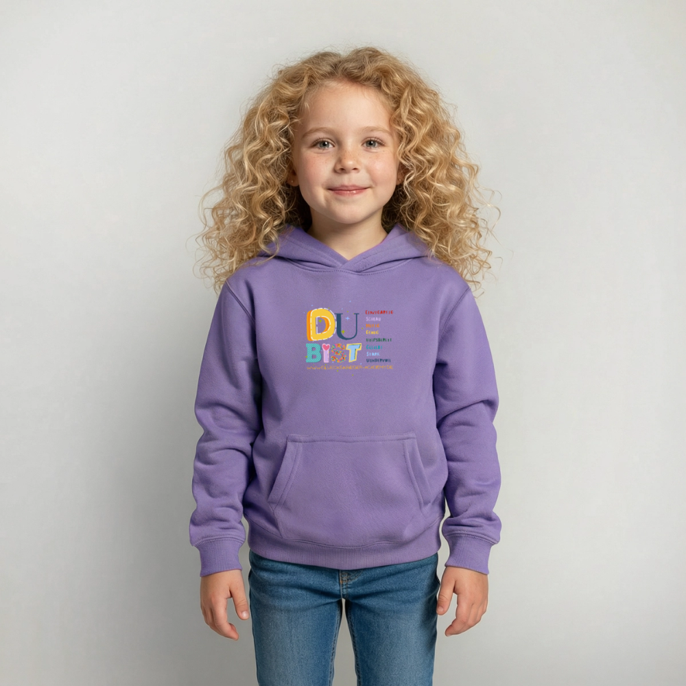 Glückskrieger Hoodie – Du bist... - lavender
