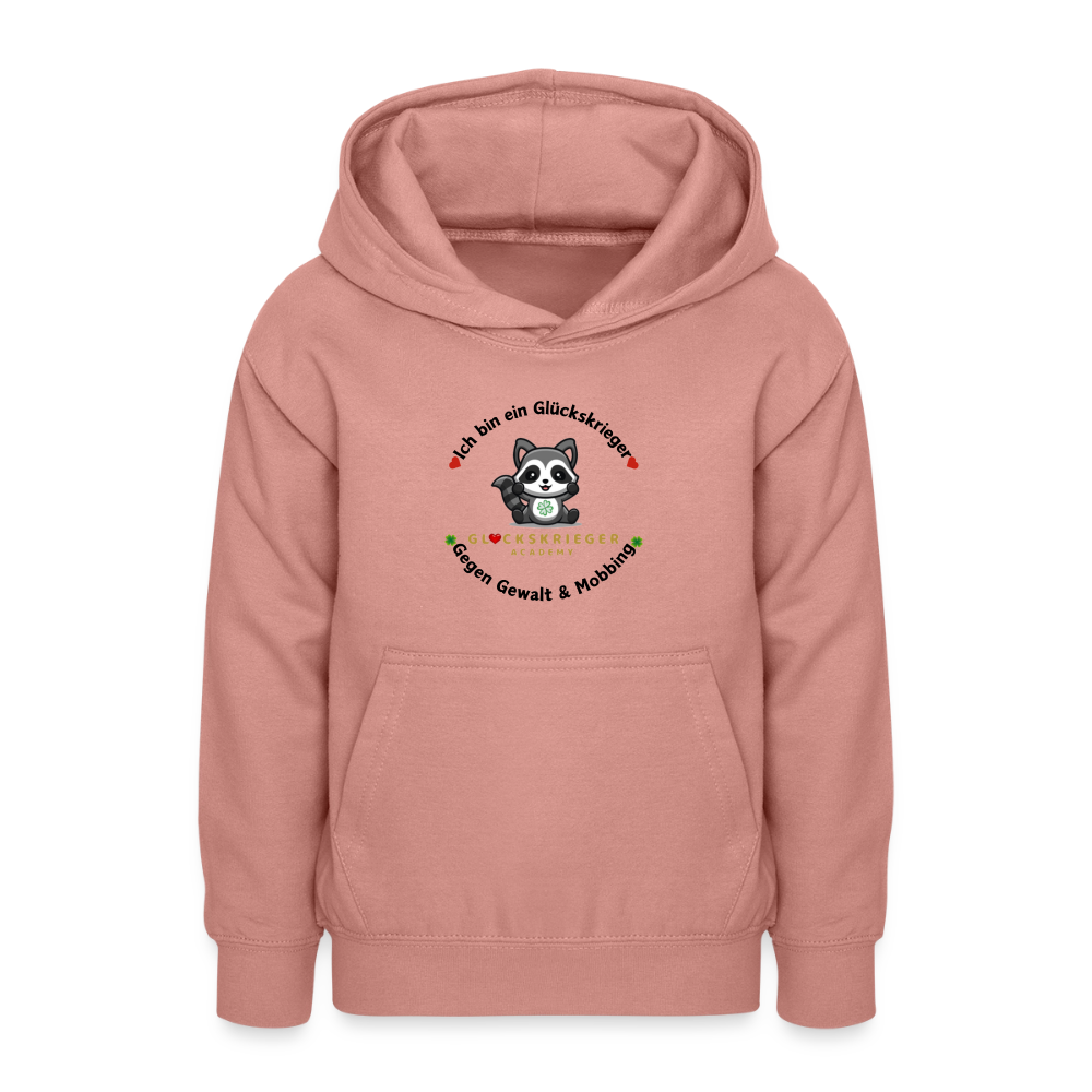 Teen Glückskrieger Hoodie – Wärme & Stärke für jeden Tag - dusky rose