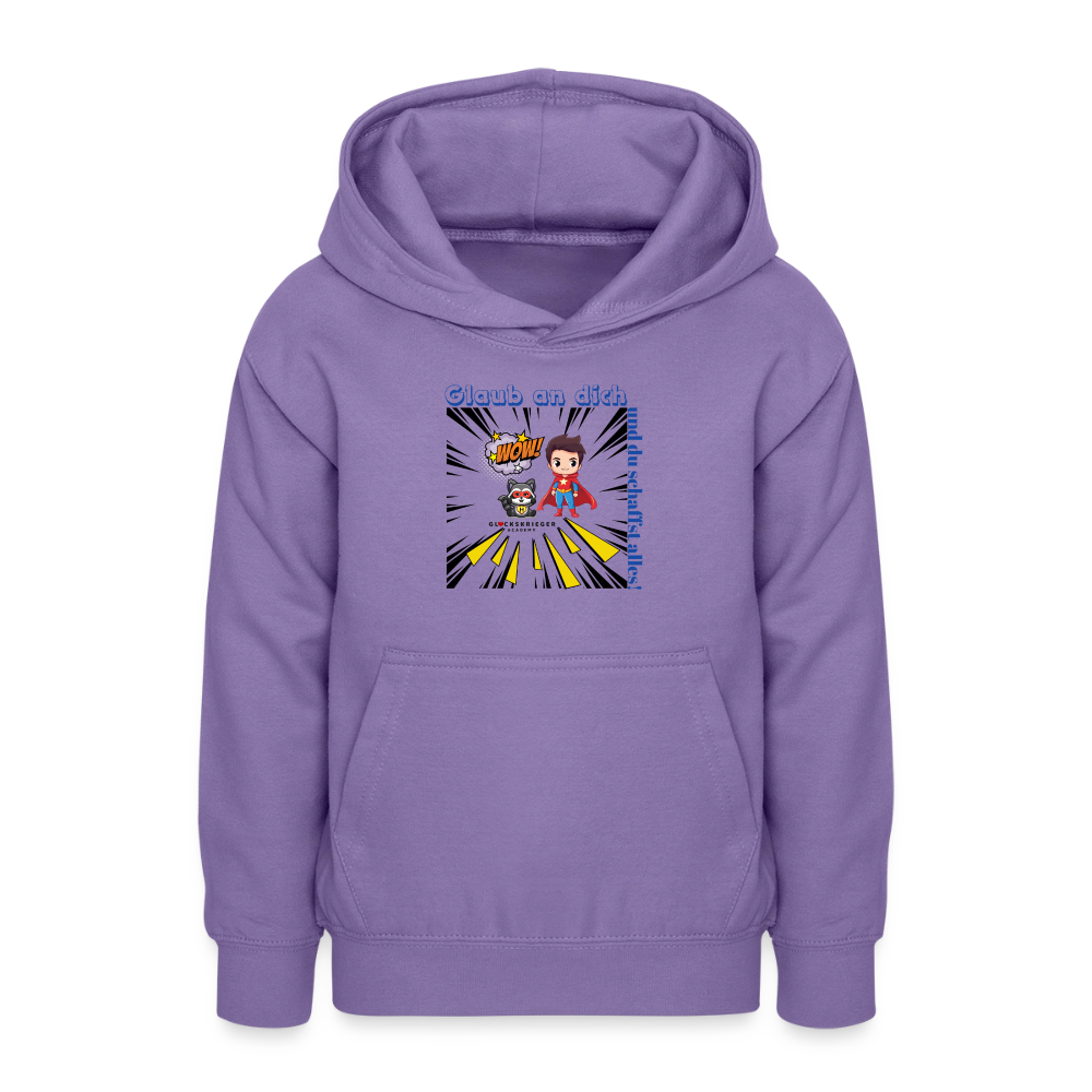 Glückskrieger Hoodie Teens– Glaub an dich - lavender