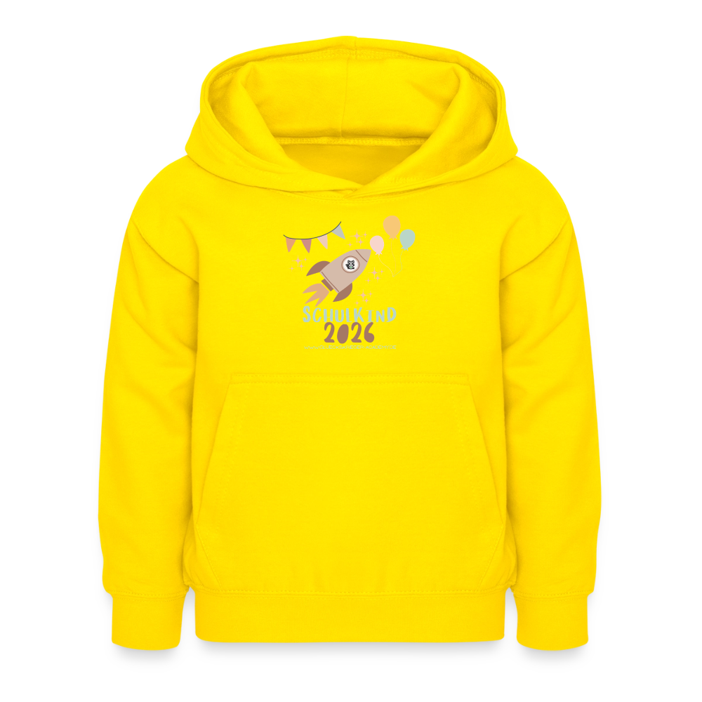 Glückskrieger Hoodie – Schulkind 2026 - yellow