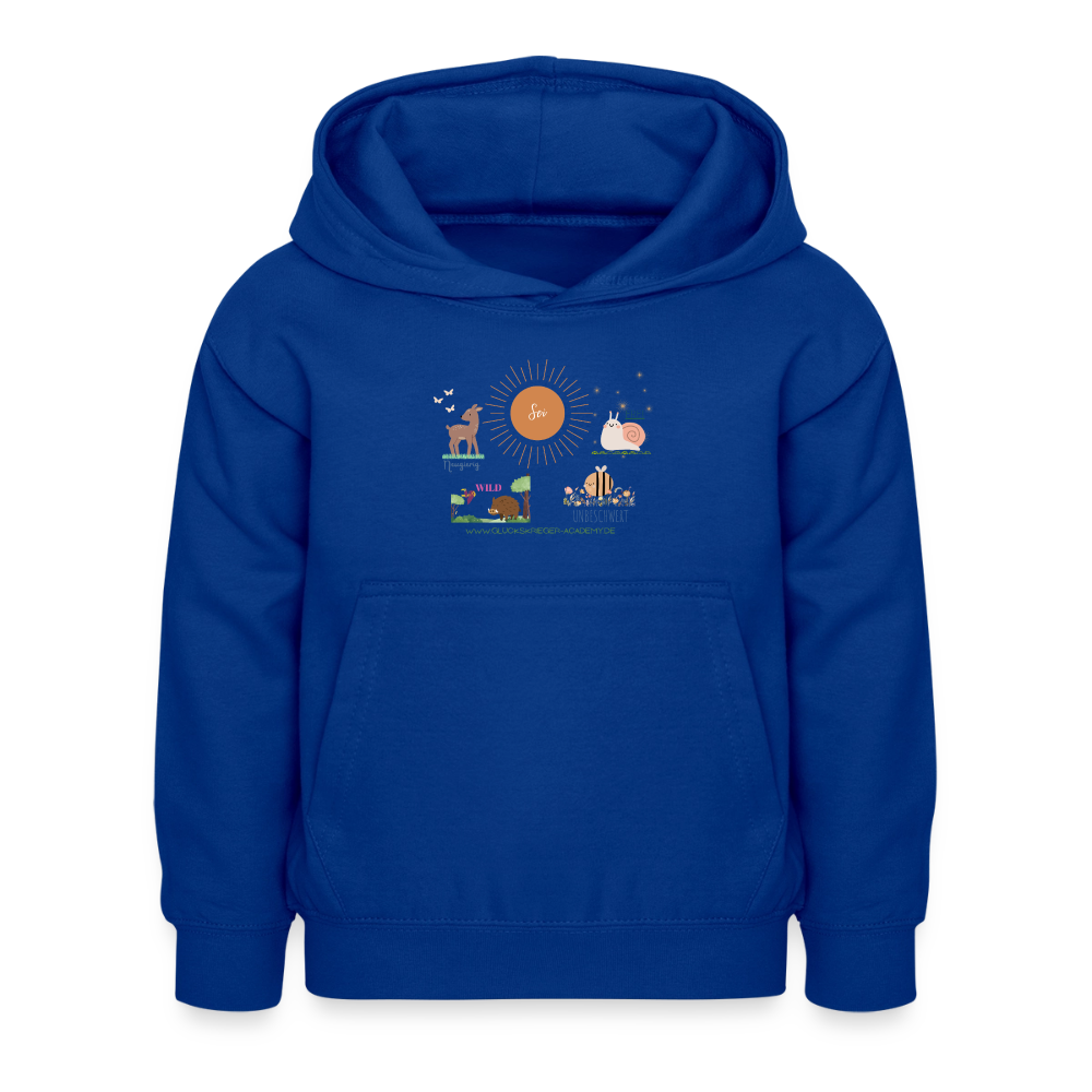 Glückskrieger Hoodie – Stark & Mutig - bright royal