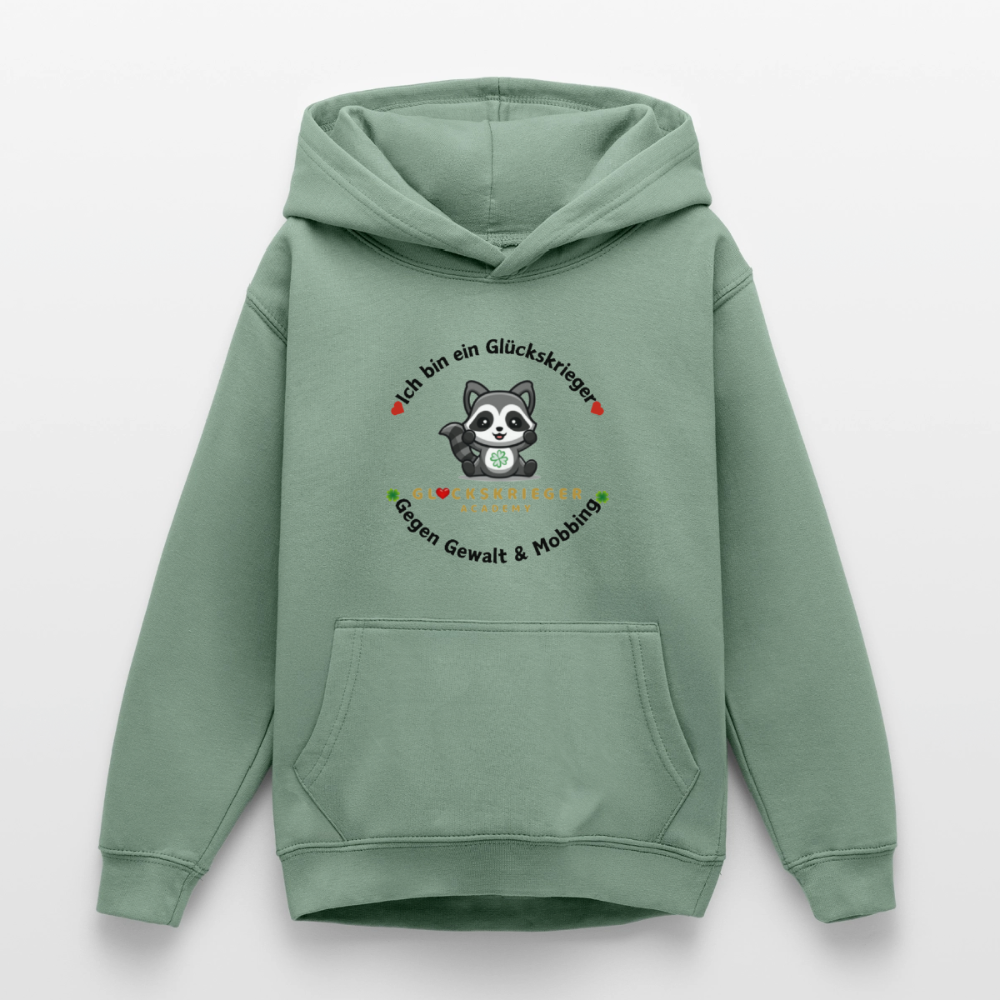 Teen Glückskrieger Hoodie – Wärme & Stärke für jeden Tag - steel green