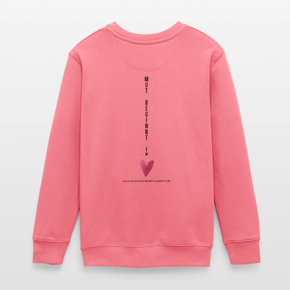 Glückskrieger Teens Pullover – Mut - pink joy 