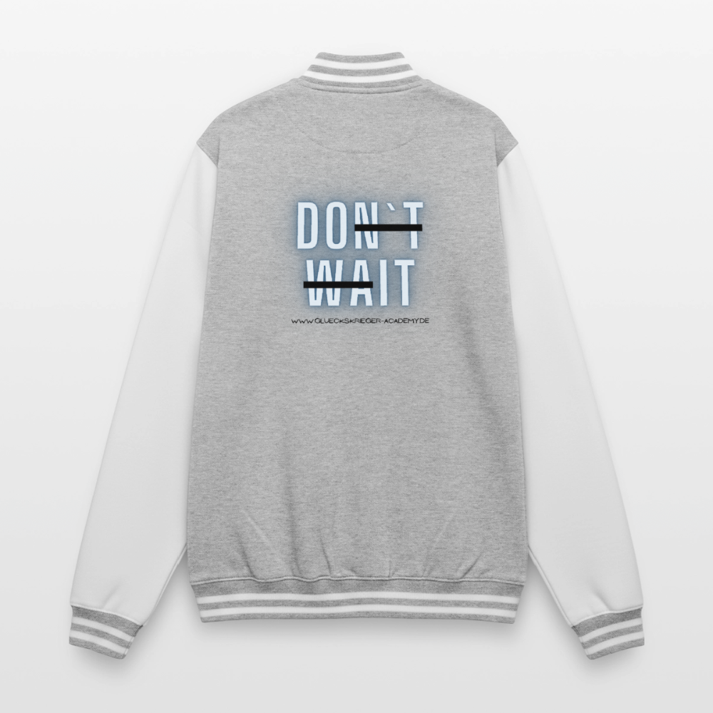 College Jacke –Do it - heather grey/white