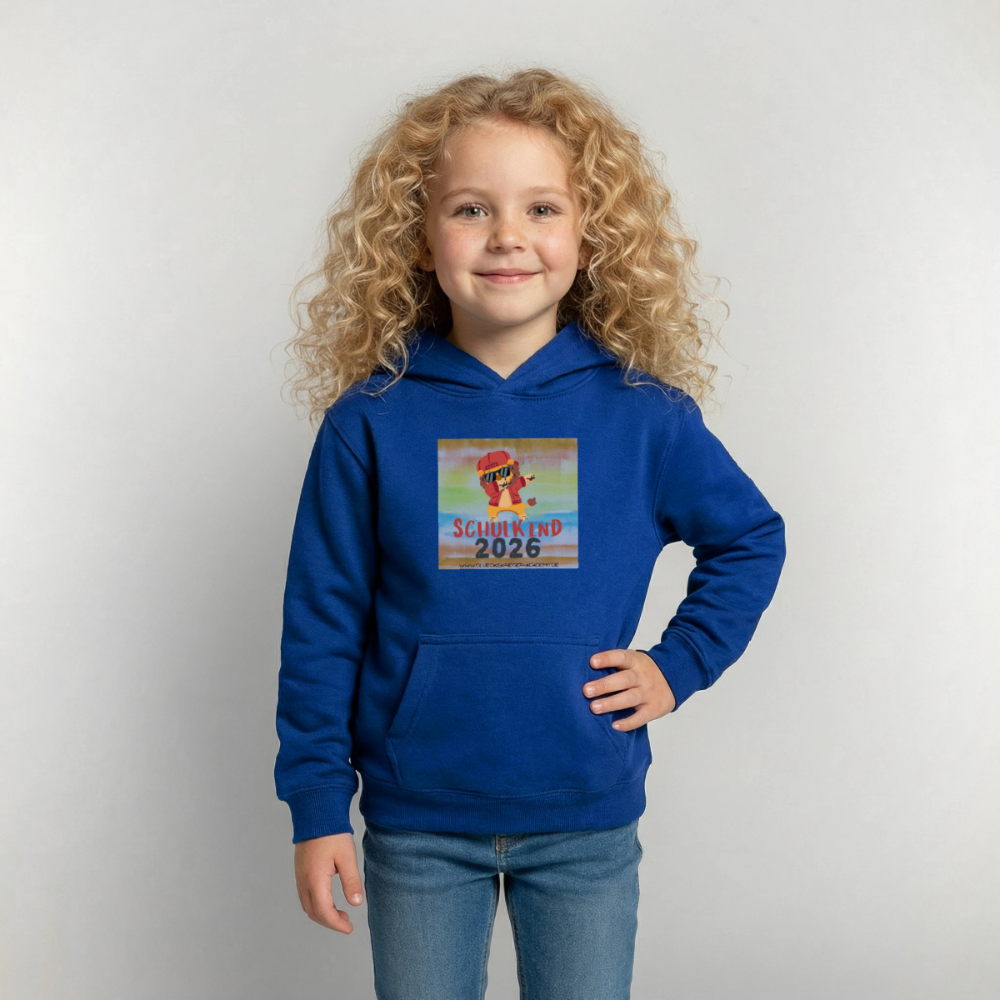 Glückskrieger Hoodie – Schulkind 2026 - bright royal