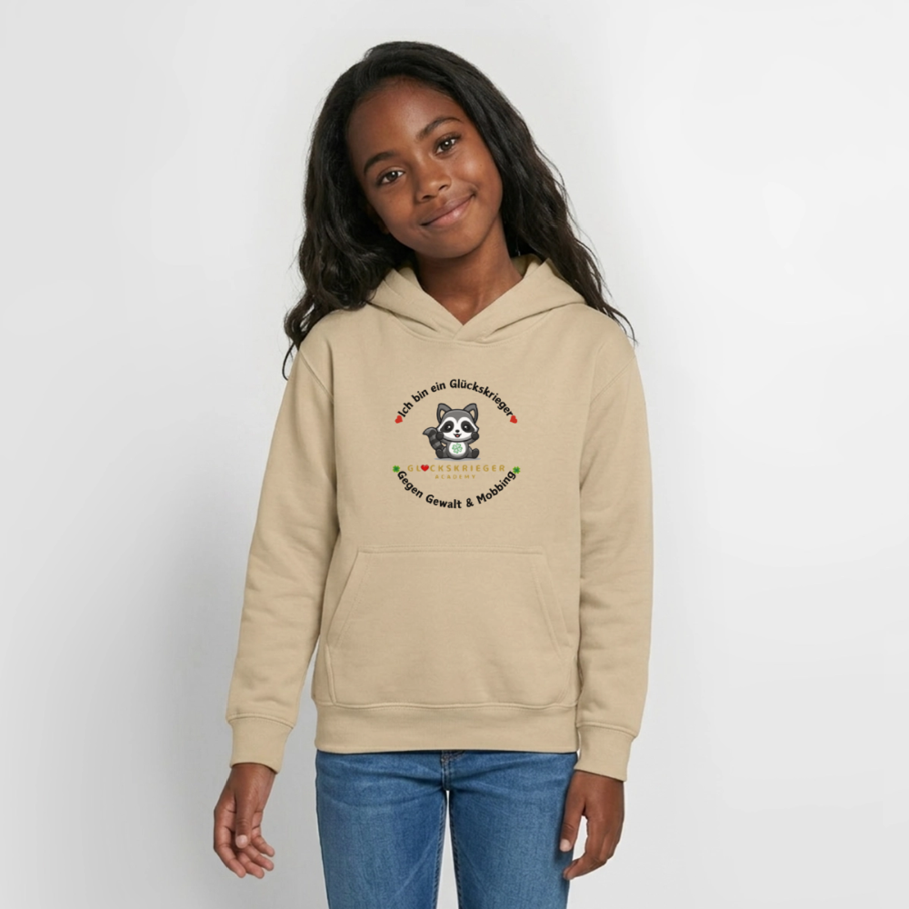 Teen Glückskrieger Hoodie – Wärme & Stärke für jeden Tag - sand